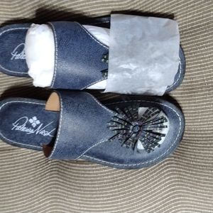 Patricia Nash blue sandals. NIB. Size 5.5